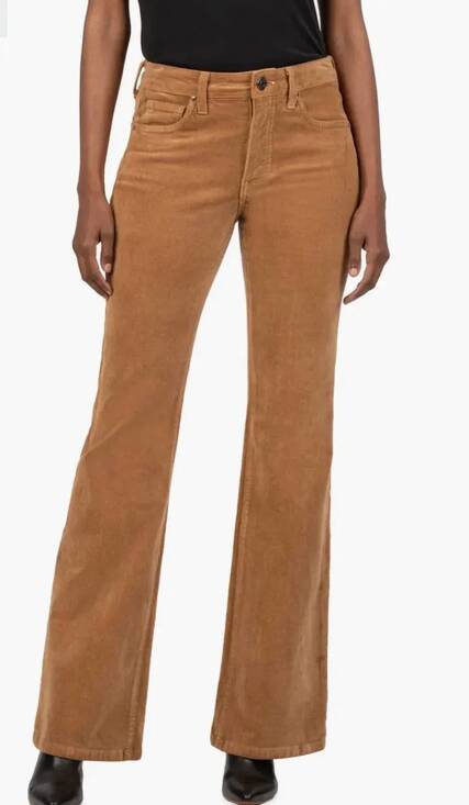 KUT FROM THE KLOTH Denim - NEW KUT FROM THE KLOTH women's ana high rise fab flare jeans in camel